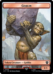 Goblin // Wraith Double-Sided Token [The Lord of the Rings: Tales of Middle-Earth Commander Tokens] | Rock City Comics