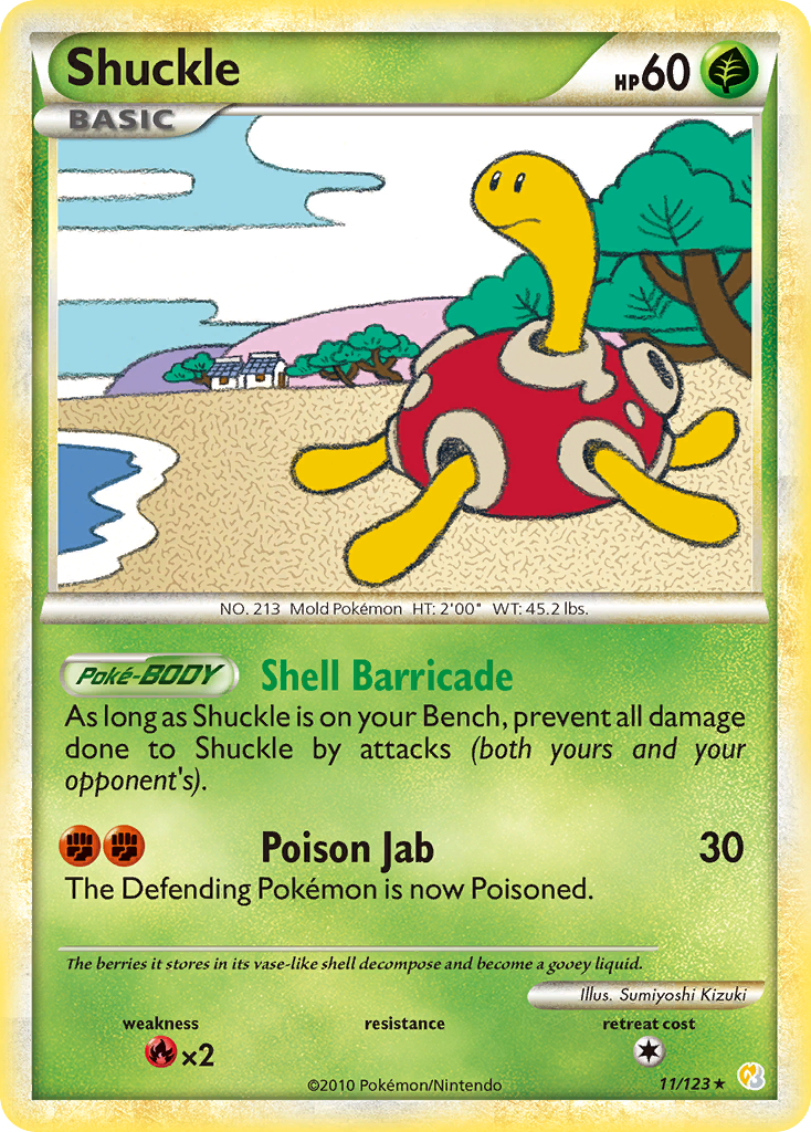 Shuckle (11/123) [HeartGold & SoulSilver: Base Set] | Rock City Comics