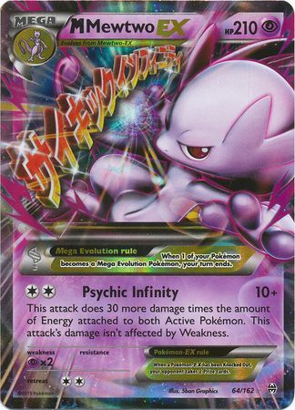 M Mewtwo EX (64/162) (Jumbo Card) [XY: BREAKthrough] | Rock City Comics