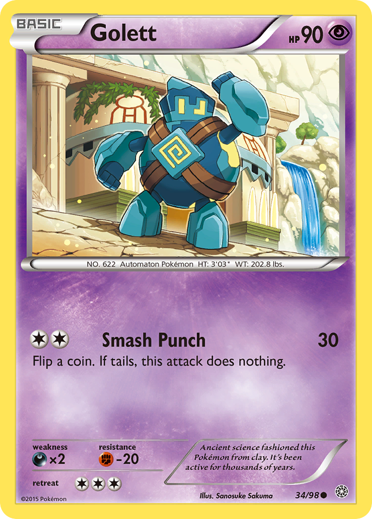 Golett (34/98) [XY: Ancient Origins] | Rock City Comics