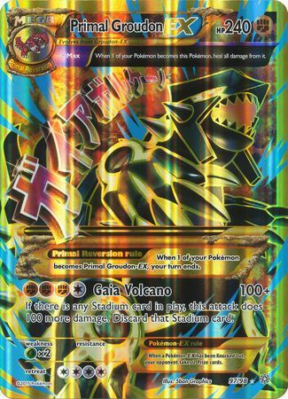 Primal Groudon EX (97/98) (Jumbo Card) [XY: Ancient Origins] | Rock City Comics