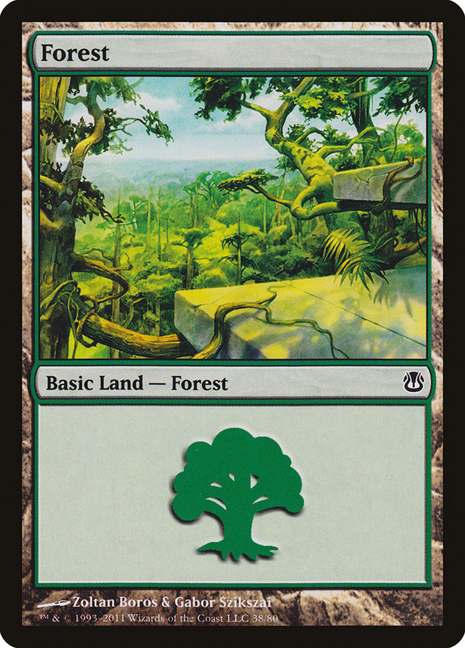 Forest (38) [Duel Decks: Ajani vs. Nicol Bolas] | Rock City Comics