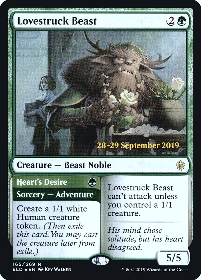 Lovestruck Beast // Heart's Desire  [Throne of Eldraine Prerelease Promos] | Rock City Comics