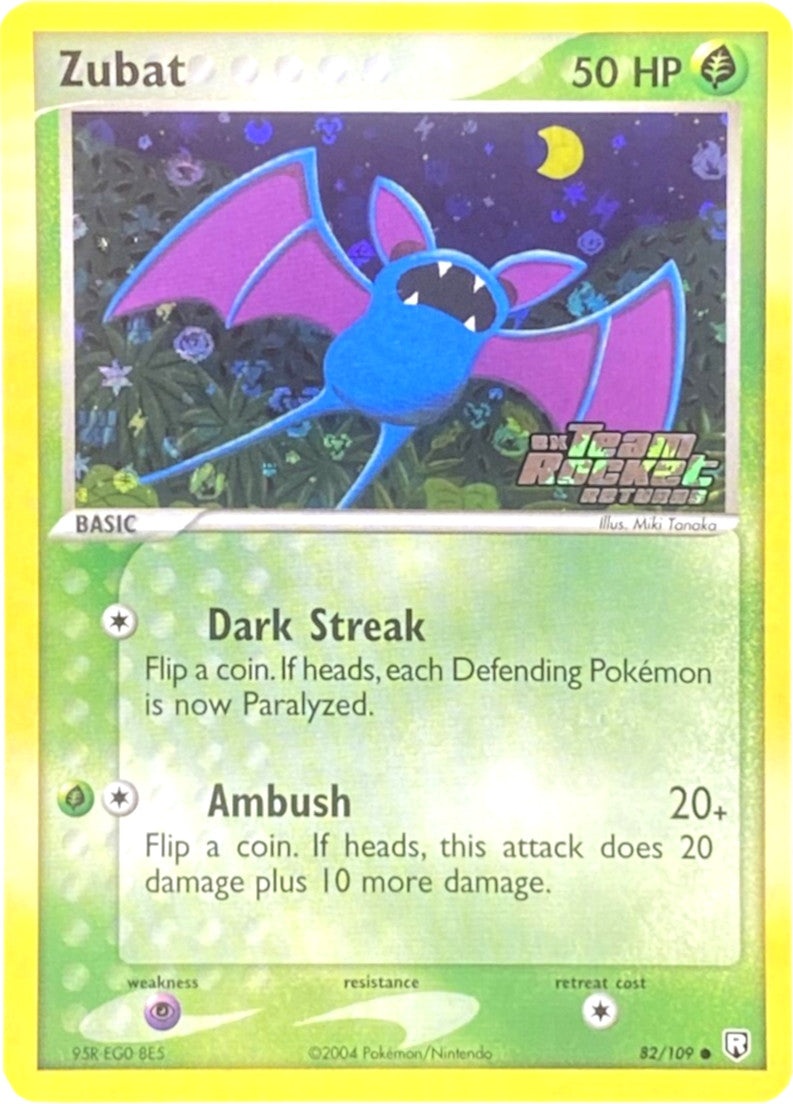 Zubat (82/109) (Stamped) [EX: Team Rocket Returns] | Rock City Comics