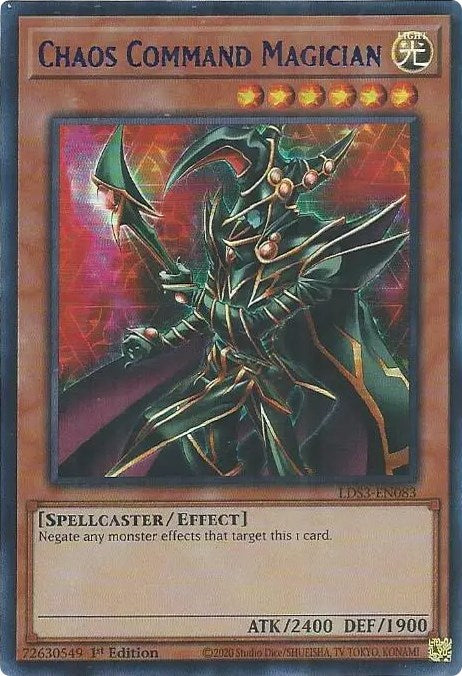 Chaos Command Magician (Blue) [LDS3-EN083] Ultra Rare | Rock City Comics