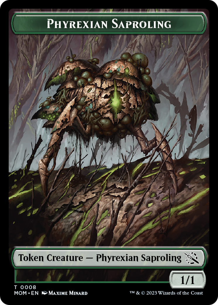 First Mate Ragavan // Phyrexian Saproling Double-Sided Token [March of the Machine Tokens] | Rock City Comics