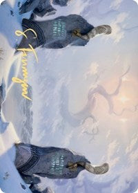 Snow-Covered Plains (276) Art Card (Gold-Stamped Signature) [Kaldheim: Art Series] | Rock City Comics