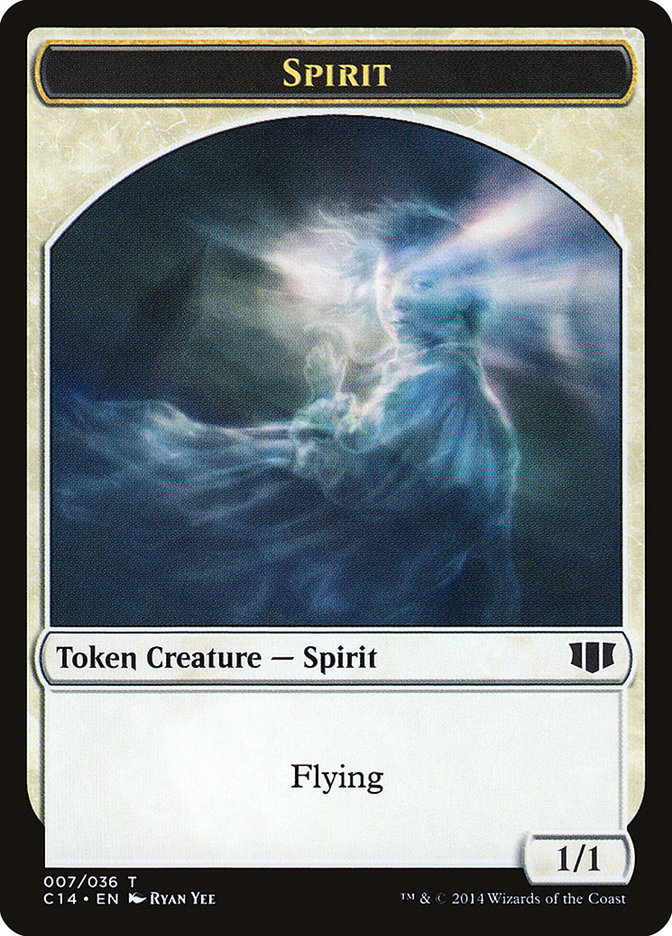 Soldier // Spirit Double-sided Token [Commander 2014 Tokens] | Rock City Comics