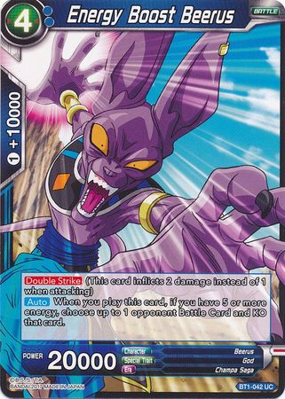 Energy Boost Beerus [BT1-042] | Rock City Comics