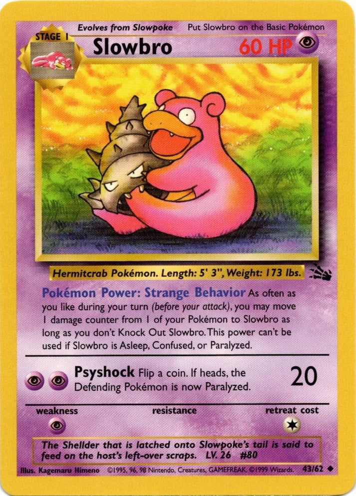 Slowbro (43/62) [Fossil Unlimited] | Rock City Comics