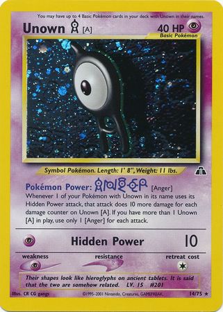 Unown [A] (14/75) [Neo Discovery Unlimited] | Rock City Comics