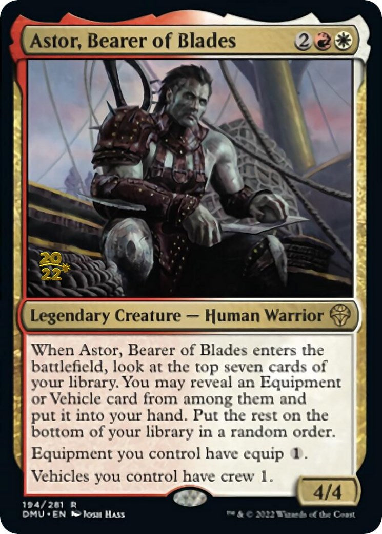 Astor, Bearer of Blades [Dominaria United Prerelease Promos] | Rock City Comics