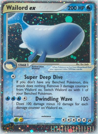 Wailord ex (100/100) [EX: Sandstorm] | Rock City Comics