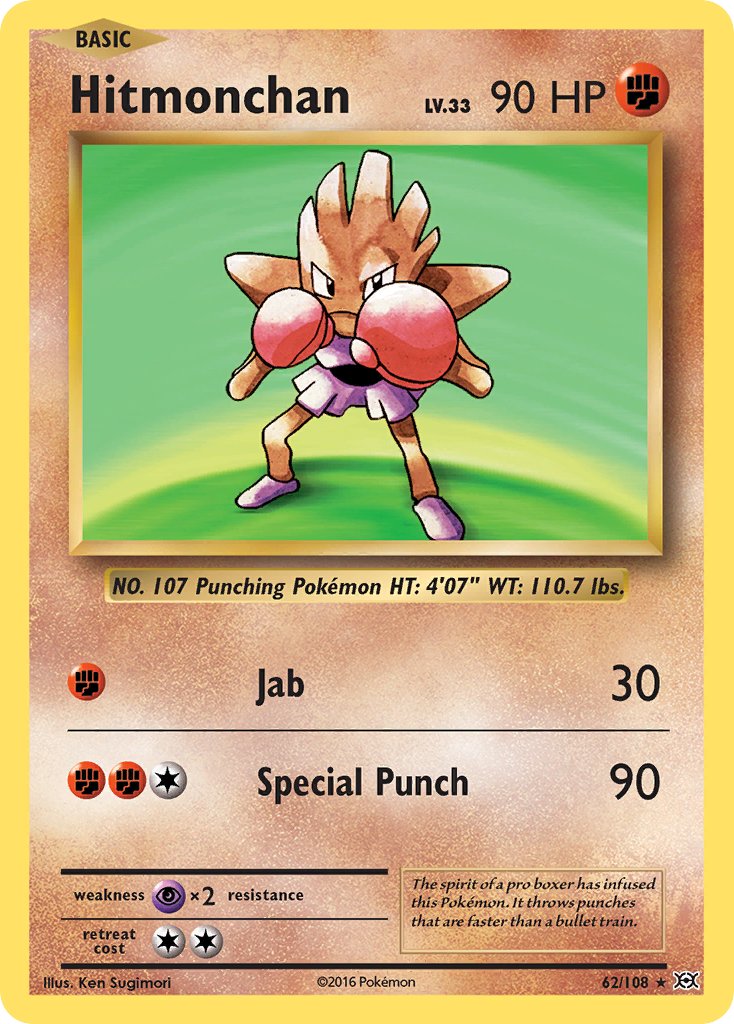 Hitmonchan (62/108) (Theme Deck Exclusive) [XY: Evolutions] | Rock City Comics