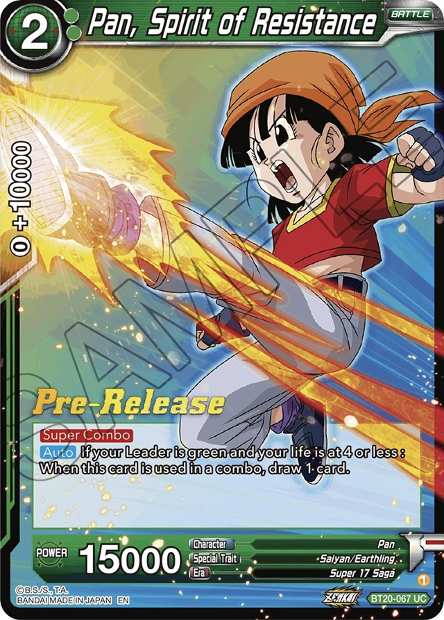 Pan, Spirit of Resistance (BT20-067) [Power Absorbed Prerelease Promos] | Rock City Comics