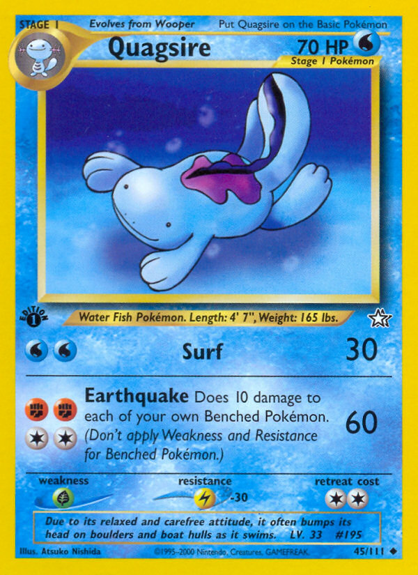 Quagsire (45/111) [Neo Genesis 1st Edition] | Rock City Comics