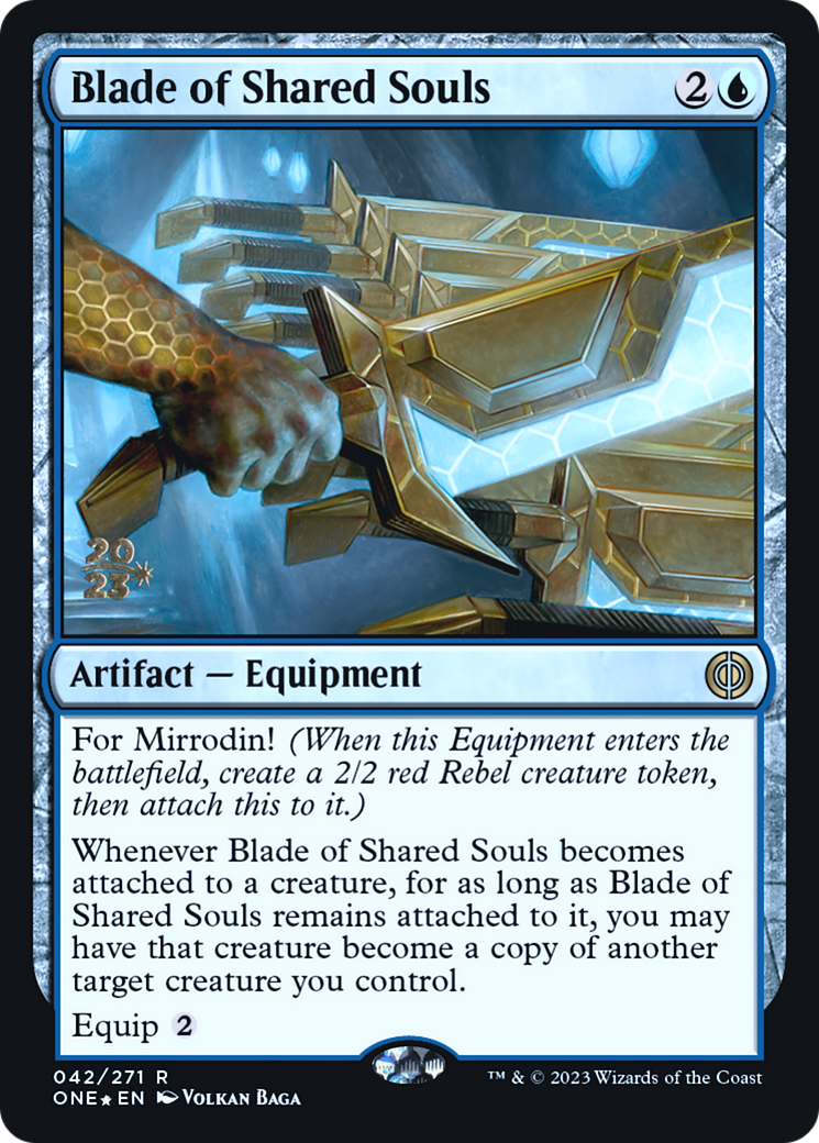 Blade of Shared Souls [Phyrexia: All Will Be One Prerelease Promos] | Rock City Comics