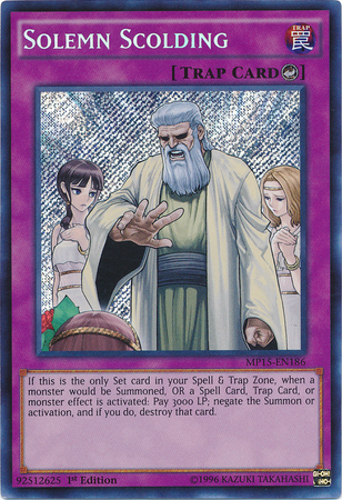 Solemn Scolding [MP15-EN186] Secret Rare | Rock City Comics