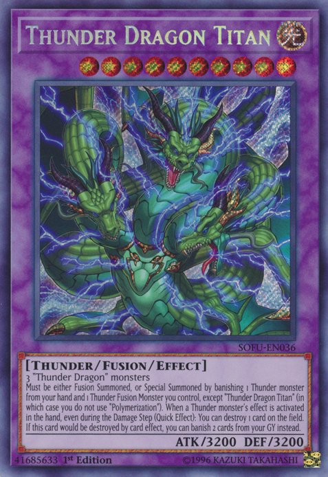 Thunder Dragon Titan [SOFU-EN036] Secret Rare | Rock City Comics