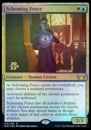 Scheming Fence [Streets of New Capenna Prerelease Promos] | Rock City Comics