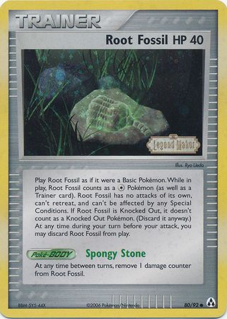 Root Fossil (80/92) (Stamped) [EX: Legend Maker] | Rock City Comics