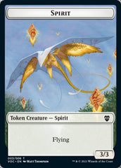 Spirit (003) // Thopter Double-sided Token [Innistrad: Crimson Vow Commander Tokens] | Rock City Comics