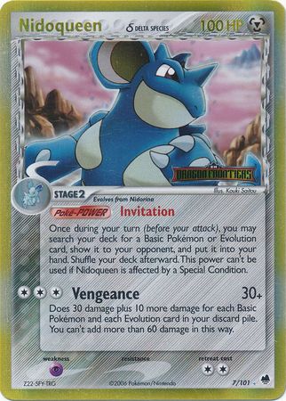 Nidoqueen (7/101) (Delta Species) (Stamped) [EX: Dragon Frontiers] | Rock City Comics