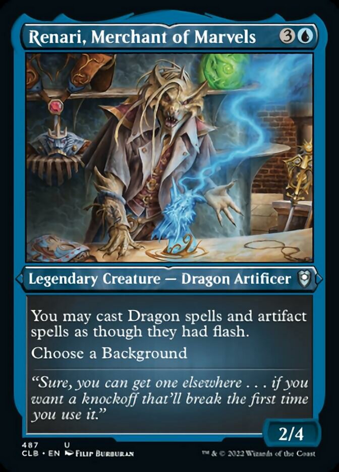 Renari, Merchant of Marvels (Foil Etched) [Commander Legends: Battle for Baldur's Gate] | Rock City Comics