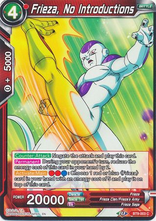 Frieza, No Introductions [BT9-003] | Rock City Comics