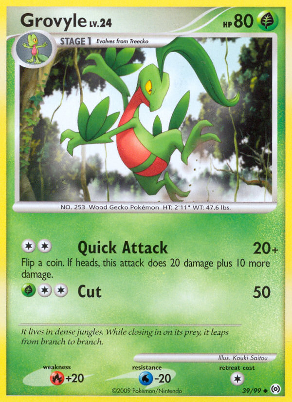 Grovyle (39/99) [Platinum: Arceus] | Rock City Comics