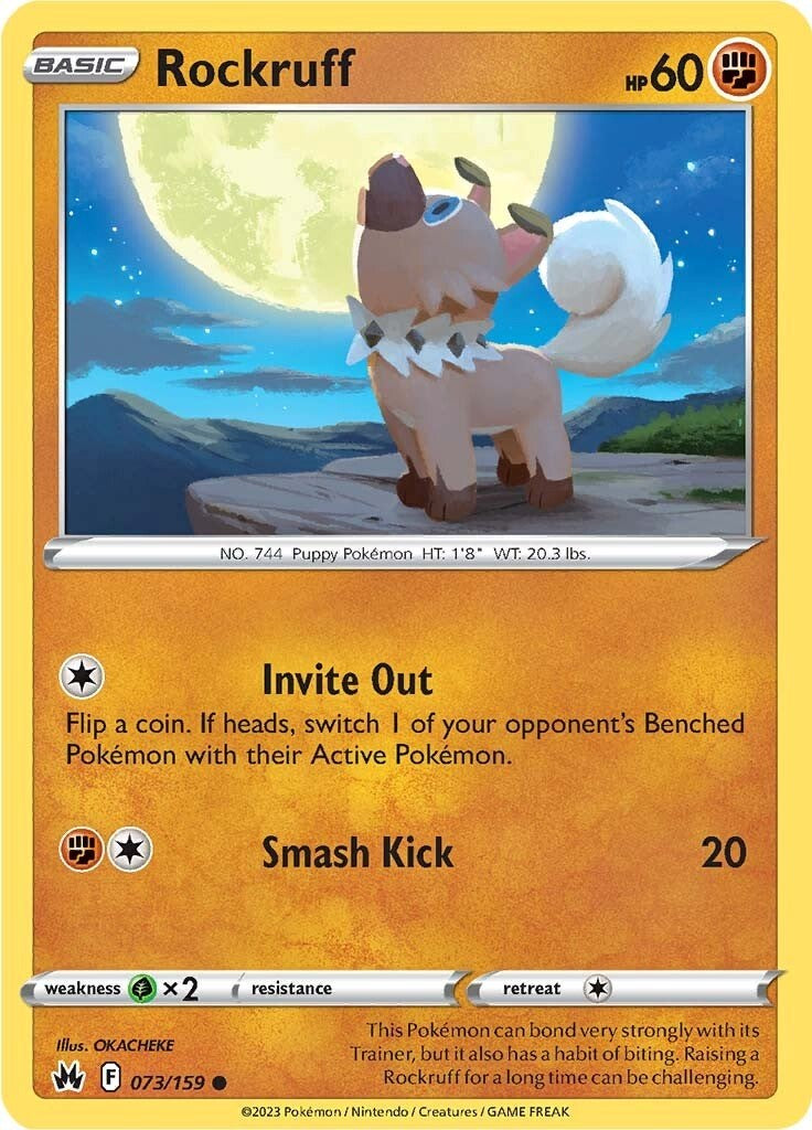 Rockruff (073/159) [Sword & Shield: Crown Zenith] | Rock City Comics