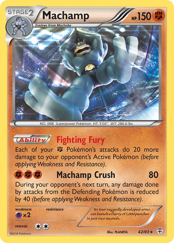 Machamp (42/83) (Theme Deck Exclusive) [XY: Furious Fists] | Rock City Comics