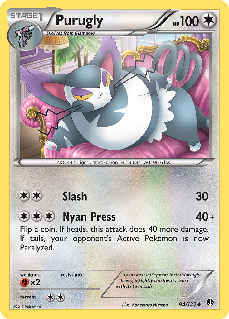 Purugly (94/122) [XY: BREAKpoint] | Rock City Comics