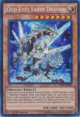 Odd-Eyes Saber Dragon [YS15-ENF00] Secret Rare | Rock City Comics