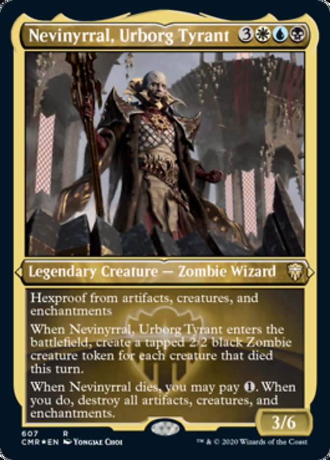 Nevinyrral, Urborg Tyrant (Etched) [Commander Legends] | Rock City Comics