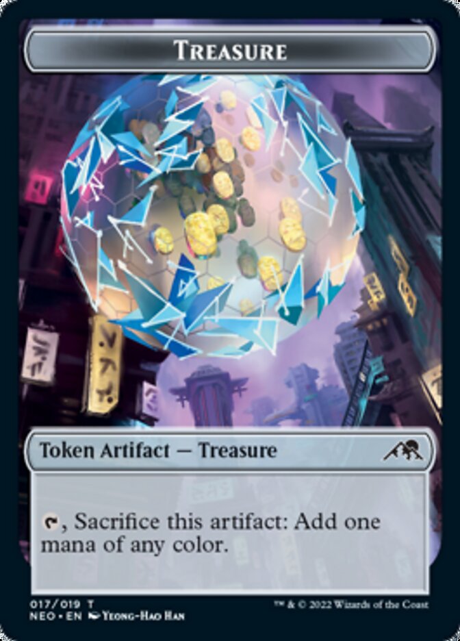 Treasure Token [Kamigawa: Neon Dynasty Tokens] | Rock City Comics