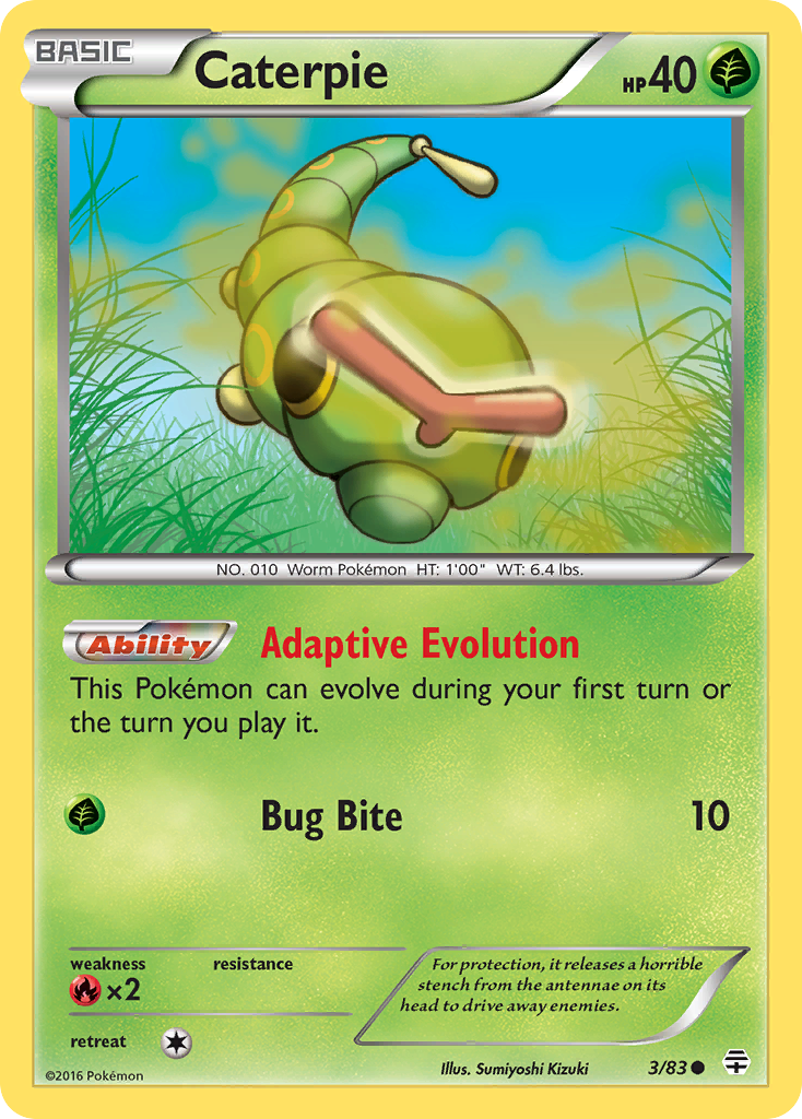 Caterpie (3/83) [XY: Generations] | Rock City Comics