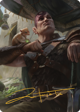 Minsc & Boo, Timeless Heroes Art Card (38) (Gold-Stamped Signature) [Commander Legends: Battle for Baldur's Gate Art Series] | Rock City Comics