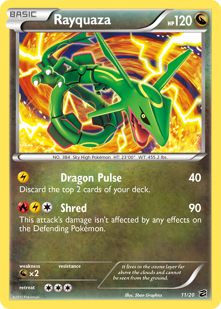 Rayquaza (11/20) [Black & White: Dragon Vault] | Rock City Comics