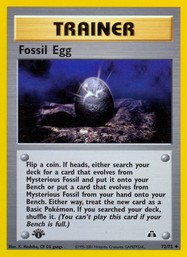 Fossil Egg (72/75) [Neo Discovery 1st Edition] | Rock City Comics