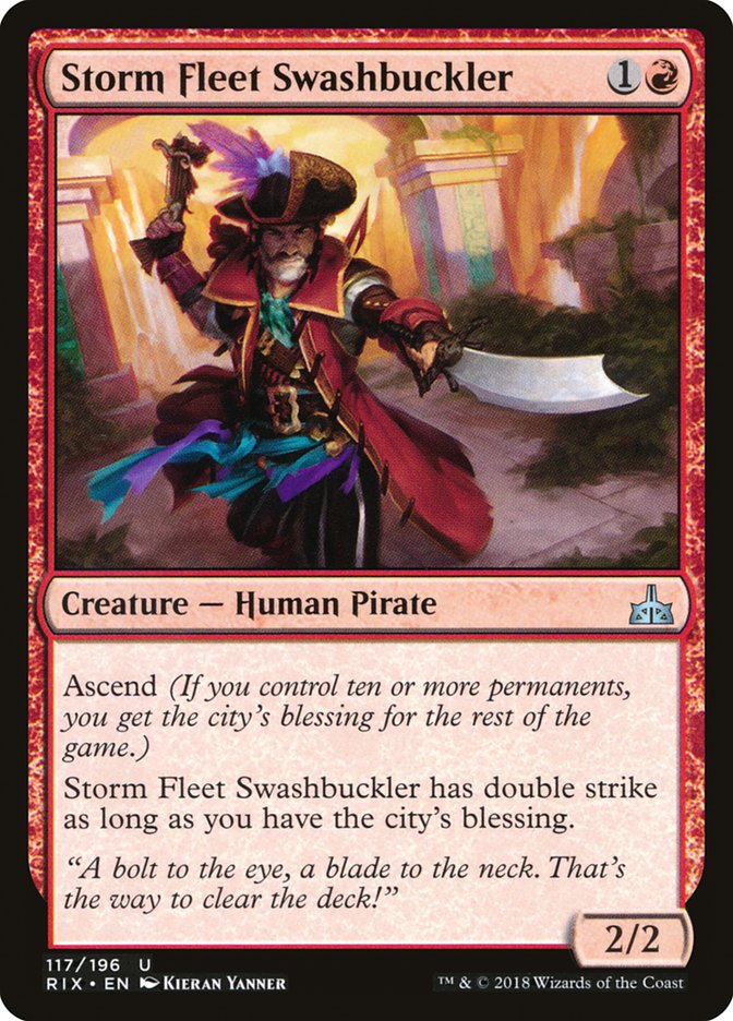 Storm Fleet Swashbuckler [Rivals of Ixalan] | Rock City Comics