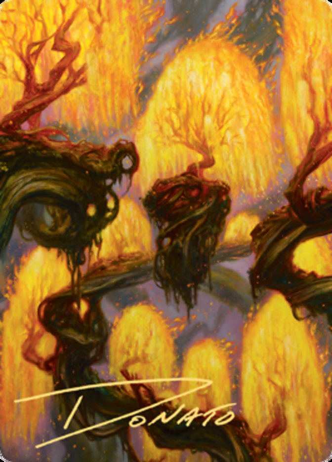 Grove of the Burnwillows Art Card (Gold-Stamped Signature) [Zendikar Rising Art Series] | Rock City Comics