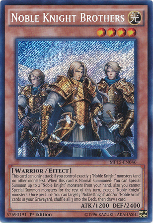 Noble Knight Brothers [MP15-EN046] Secret Rare | Rock City Comics