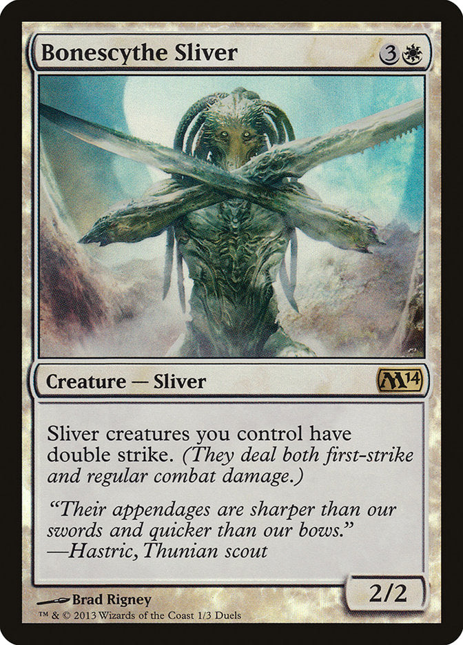 Bonescythe Sliver (Duels of the Planeswalkers Promos) [Duels of the Planeswalkers Promos 2013] | Rock City Comics