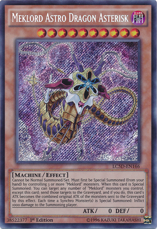 Meklord Astro Dragon Asterisk [LC5D-EN166] Secret Rare | Rock City Comics