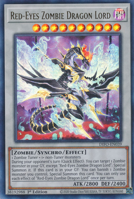 Red-Eyes Zombie Dragon Lord [DIFO-EN039] Ultra Rare | Rock City Comics