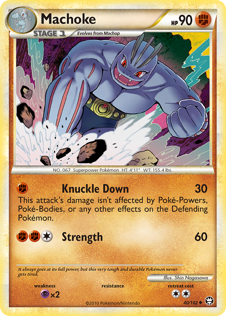 Machoke (40/102) [HeartGold & SoulSilver: Triumphant] | Rock City Comics