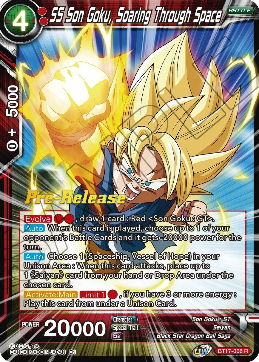 SS Son Goku, Soaring Through Space (BT17-006) [Ultimate Squad Prerelease Promos] | Rock City Comics