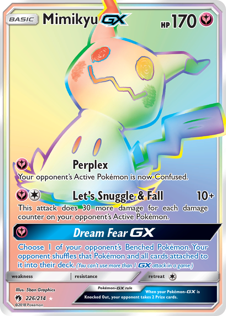 Mimikyu GX (226/214) [Sun & Moon: Lost Thunder] | Rock City Comics