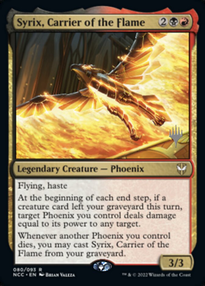 Syrix, Carrier of the Flame (Promo Pack) [Streets of New Capenna Commander Promos] | Rock City Comics